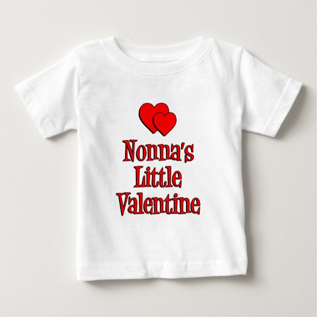 Camiseta De Bebé El pequeño San Valentín de Nonna (Anverso)
