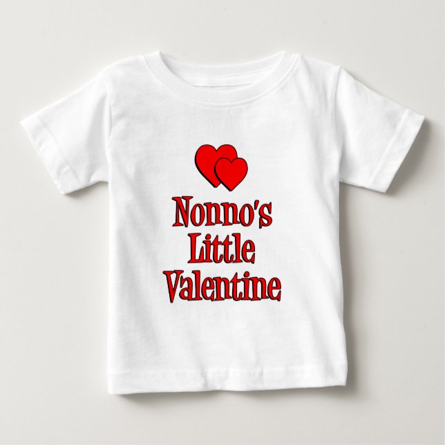 Camiseta De Bebé El pequeño San Valentín de Nonno (Anverso)