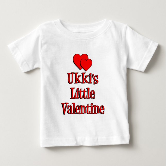 Camiseta De Bebé El pequeño San Valentín de Ukki (Anverso)