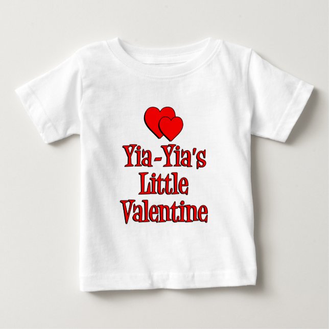 Camiseta De Bebé El pequeño San Valentín de Yia-Yia (Anverso)