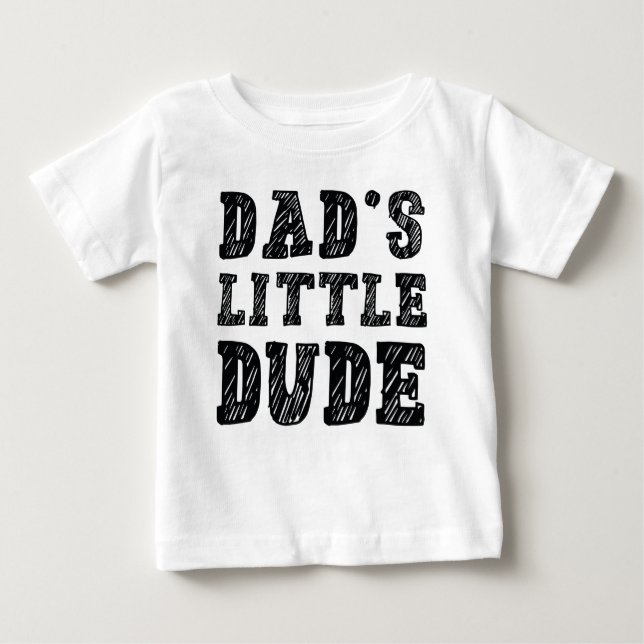 Camiseta De Bebé El pequeño tipo de papá (Anverso)