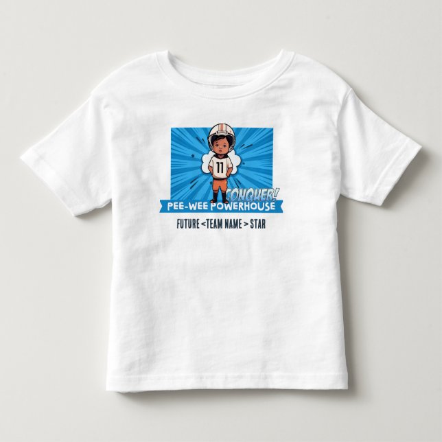 Camiseta De Bebé El pequeño titanán #24 de [nombre del equipo] pers (Anverso)