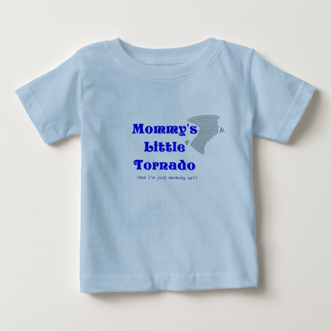 Camiseta De Bebé El pequeño tornado de mamá (Anverso)
