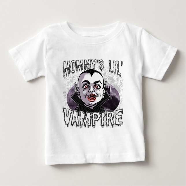 Camiseta De Bebé El pequeño vampiro de la mamá (Anverso)