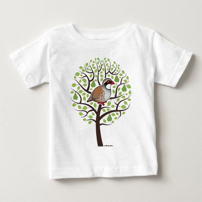 Camiseta De Bebé El perdiz en un árbol perverso (Anverso)