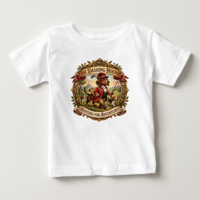 CAMISETA DE BEBÉ EL PERRO APUESTO (Anverso)