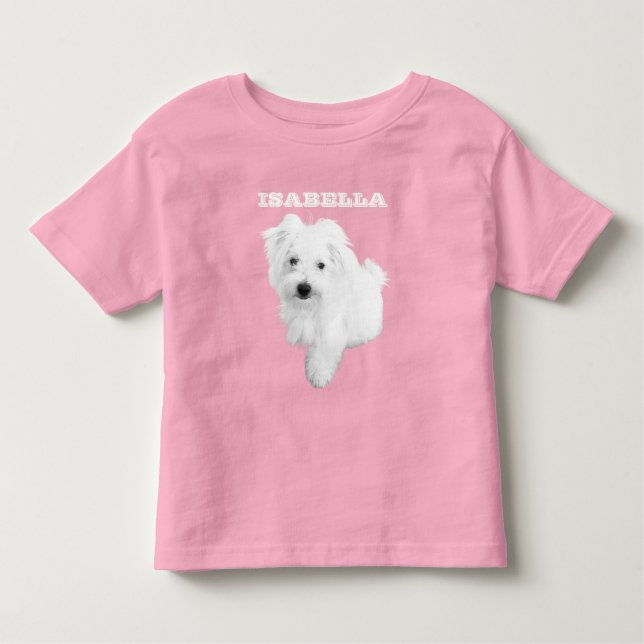 Camiseta De Bebé El perro pimienta maltés más lindo (Anverso)