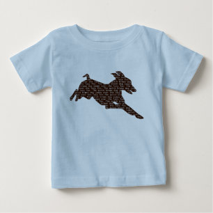 Camiseta De Bebé ¡El perro rápido de Brown salta sobre el Fox