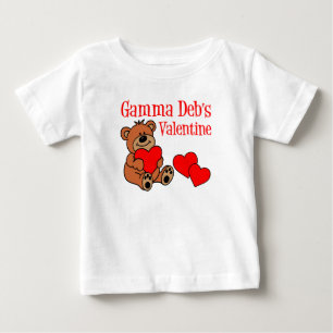 Camiseta De Bebé El Personalizado de Gamma Deb, Valentine Baby T-Sh