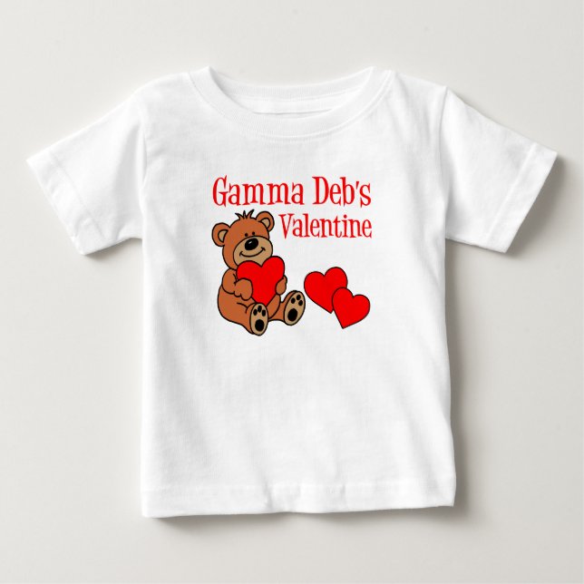 Camiseta De Bebé El Personalizado de Gamma Deb, Valentine Baby T-Sh (Anverso)