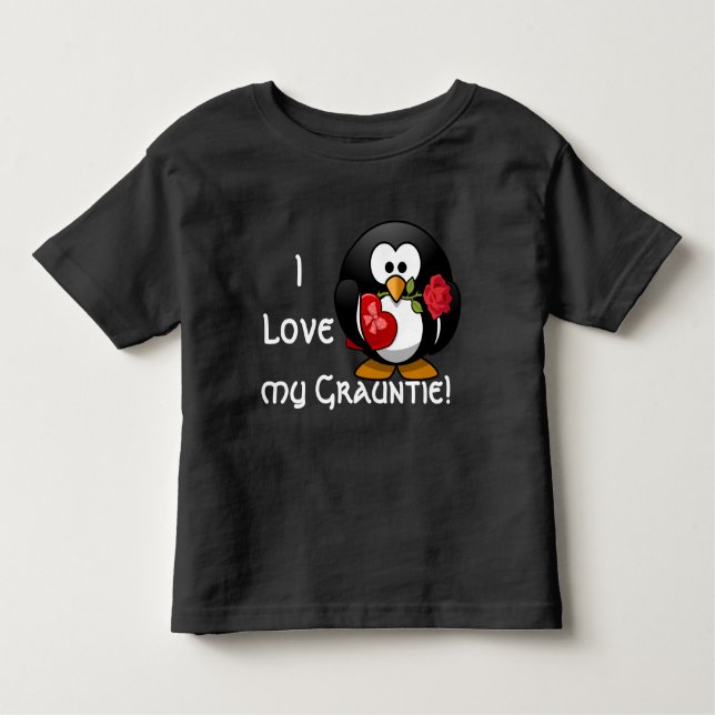 Camiseta De Bebé ¡El pingüino adorable declara que "amo mi (Anverso)