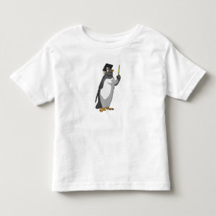 Camiseta De Bebé El pingüino como profesor con puntero