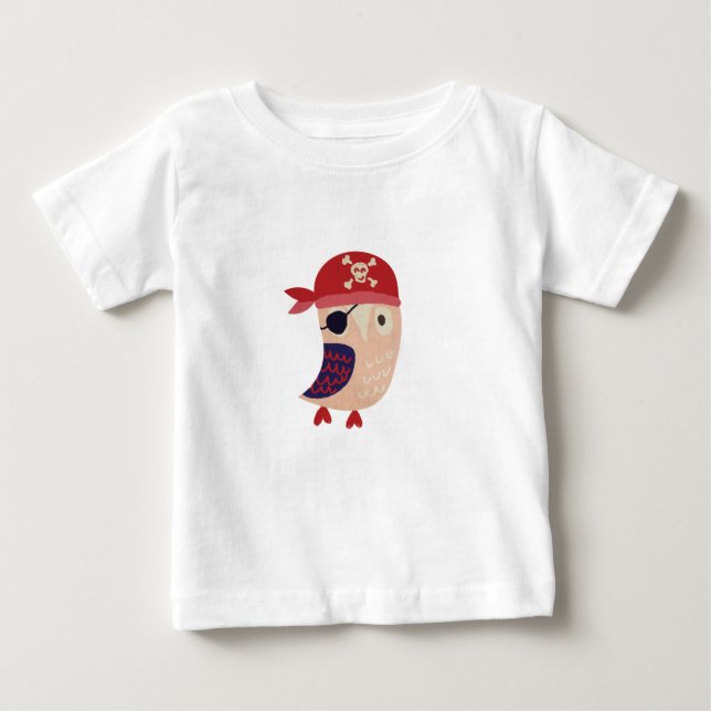 Camiseta De Bebé El pirata pequeño (Anverso)