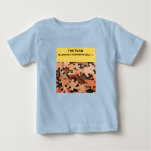 CAMISETA DE BEBÉ EL PLAN SE ESTÁ UNIFICANDO BIEN. 😏