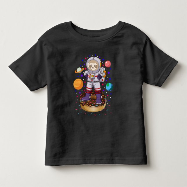 Camiseta De Bebé El planeta galaxico del astronauta del espacio no  (Anverso)