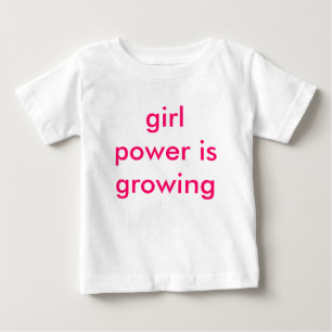 Camiseta De Bebé El poder de los chicas está creciendo
