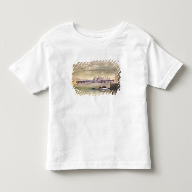 Camiseta De Bebé El Pont-Neuf y el Ile de la Cite, 1881 (Anverso)