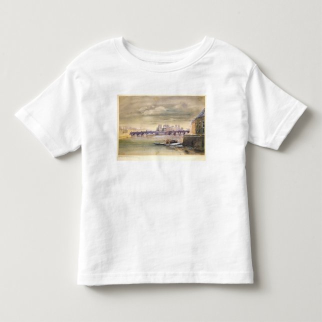 Camiseta De Bebé El Pont-Neuf y el Ile de la Cite, 1881 (Anverso)