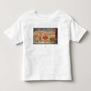 Camiseta De Bebé El poster de teatro de Aida del espectáculo