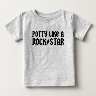 Camiseta De Bebé El Potty tiene gusto de una estrella del rock