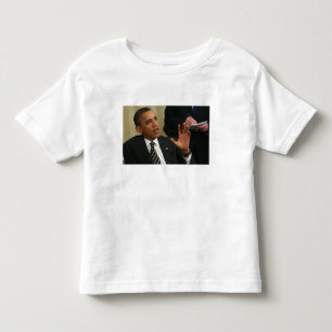 Camiseta De Bebé El presidente Barack Obama habla a la prensa