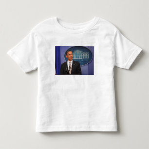 Camiseta De Bebé El presidente Barack Obama hace un anuncio