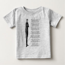 Camiseta De Bebé El presidente superior Abraham Lincoln Cute la rim