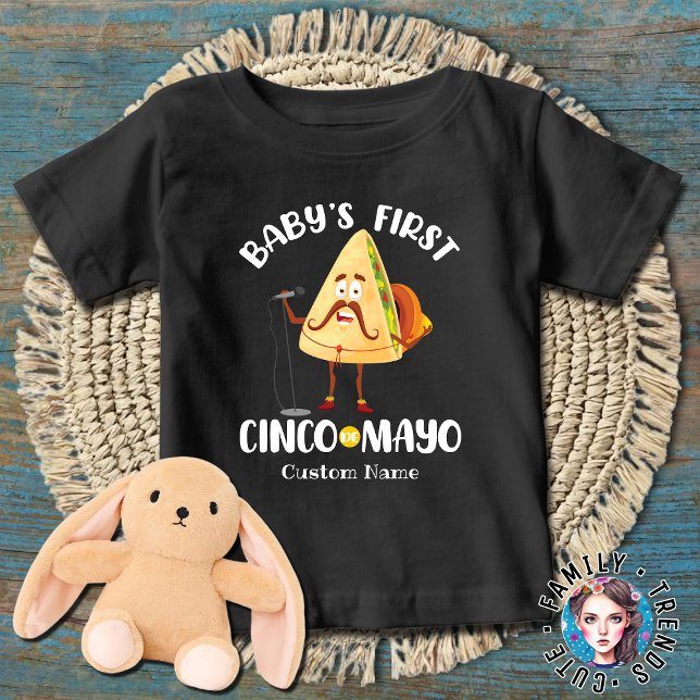 Camiseta De Bebé El primer Cinco de Mayo de bebé personalizado (Subido por el creador)