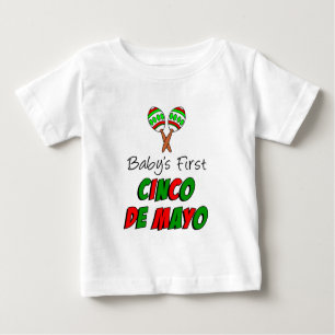 Camiseta De Bebé El primer Cinco De Mayo del Bebé