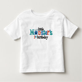 Camiseta De Bebé ¡El primer cumpleaños del pequeño monstruo!