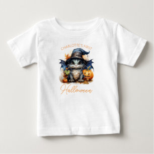 Camiseta De Bebé El primer dragón acuático de Halloween con sabor a