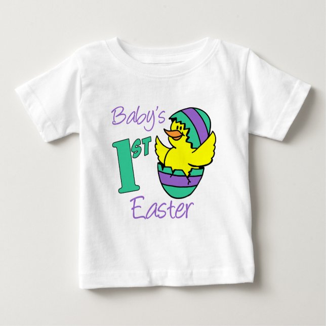 Camiseta De Bebé El primer huevo de odio de Pascua para el bebé (Anverso)