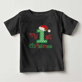 Camiseta De Bebé El primer navidad del bebé - nombre modificado