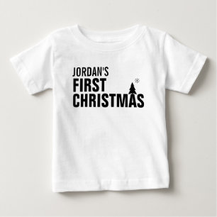Camiseta De Bebé El primer romero de bebé de Navidad