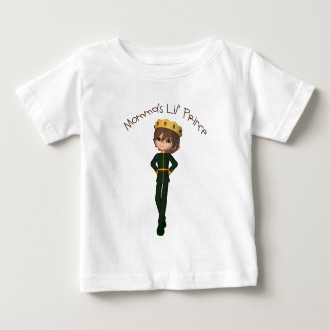 Camiseta De Bebé El príncipe azul de mamá Tee (Anverso)