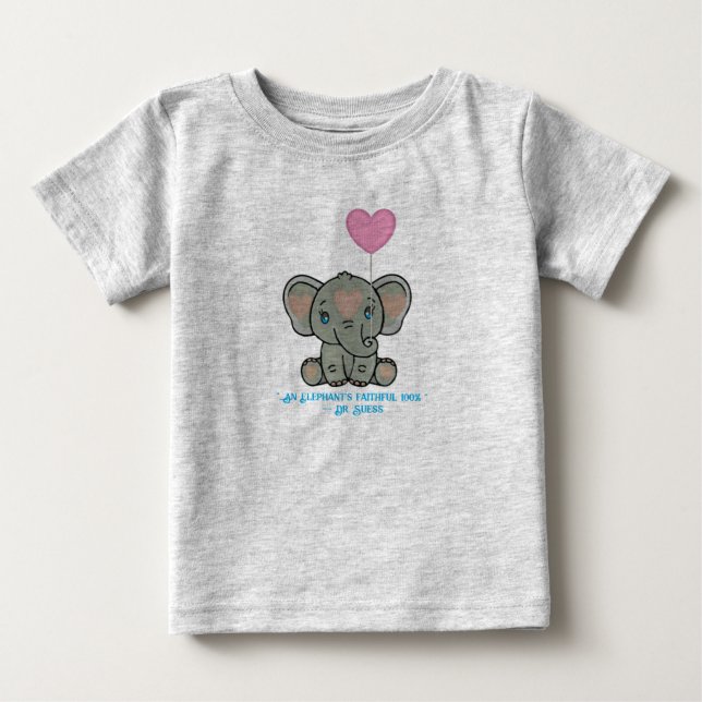 Camiseta De Bebé El príncipe elefante- (Anverso)