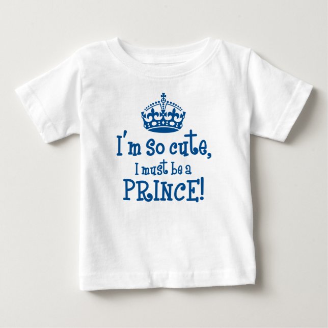 Camiseta De Bebé El príncipe tan lindo (Anverso)