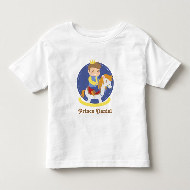 Camiseta De Bebé El principito lindo en caballo de rocas, para los  (Anverso)