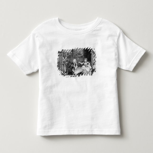 Camiseta De Bebé El progreso de un Harlot, placa II, peleas (Anverso)
