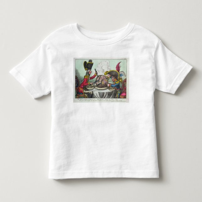Camiseta De Bebé El pudín de ciruelo en el peligro, 1805 (Anverso)