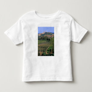 Camiseta De Bebé El pueblo de San Gimignano se asienta en las ondul
