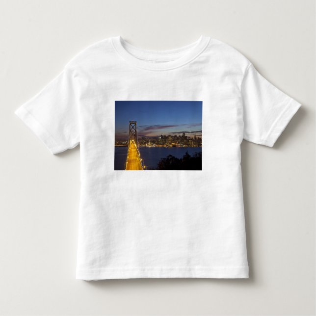 Camiseta De Bebé El puente de la bahía desde Treasure Island (Anverso)