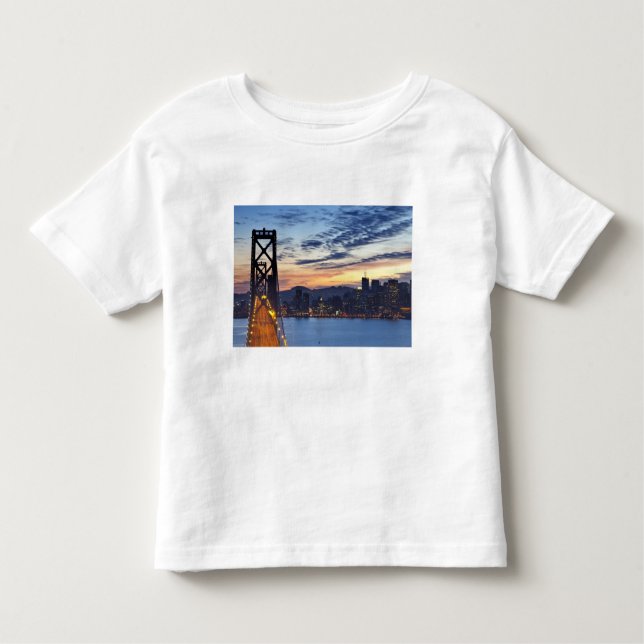 Camiseta De Bebé El puente de la bahía desde Treasure Island (Anverso)