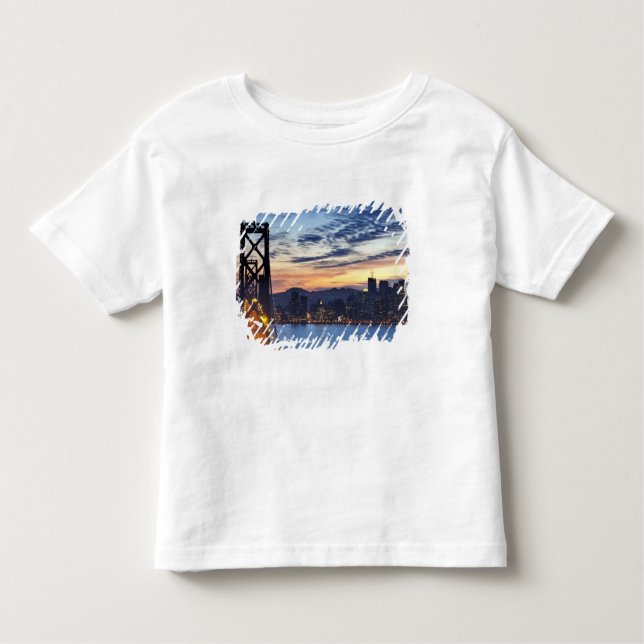 Camiseta De Bebé El puente de la bahía desde Treasure Island (Anverso)
