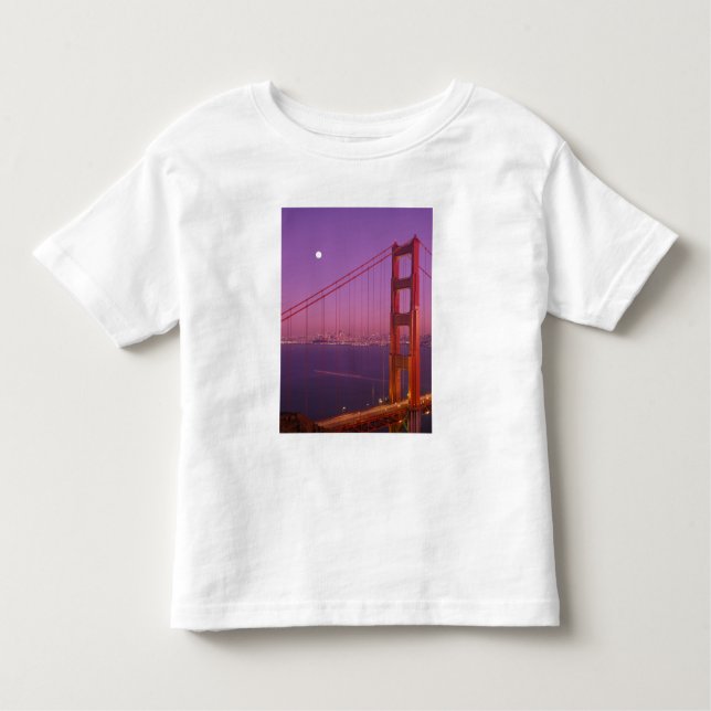 Camiseta De Bebé El puente Golden Gate poco después de la puesta de (Anverso)