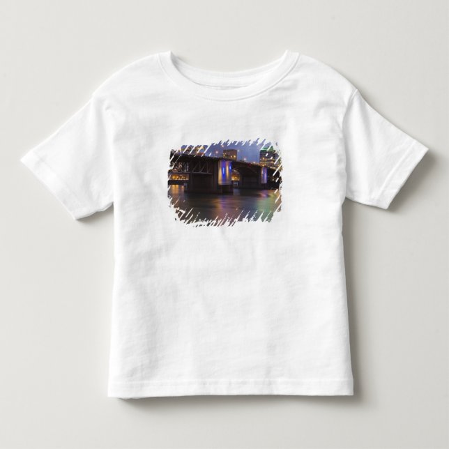 Camiseta De Bebé El puente Morrison sobre el río Willamette (Anverso)