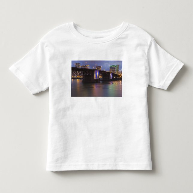 Camiseta De Bebé El puente Morrison sobre el río Willamette (Anverso)