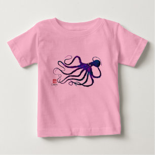 Camiseta De Bebé El pulpo en púrpura - mono del Amy del tutú del
