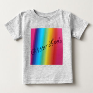 Camiseta De Bebé El purpurina Leo