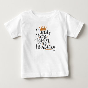 Camiseta De Bebé El Queens nace en febrero